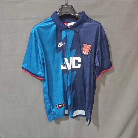ARSENAL FC NIKE FOOTBALL SHIRT – BLUE WITH JVC SPONSOR