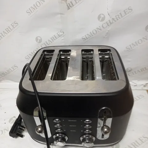RANGEMASTER CLASSIC BLACK 2.1KW 4 SLICE TOASTER