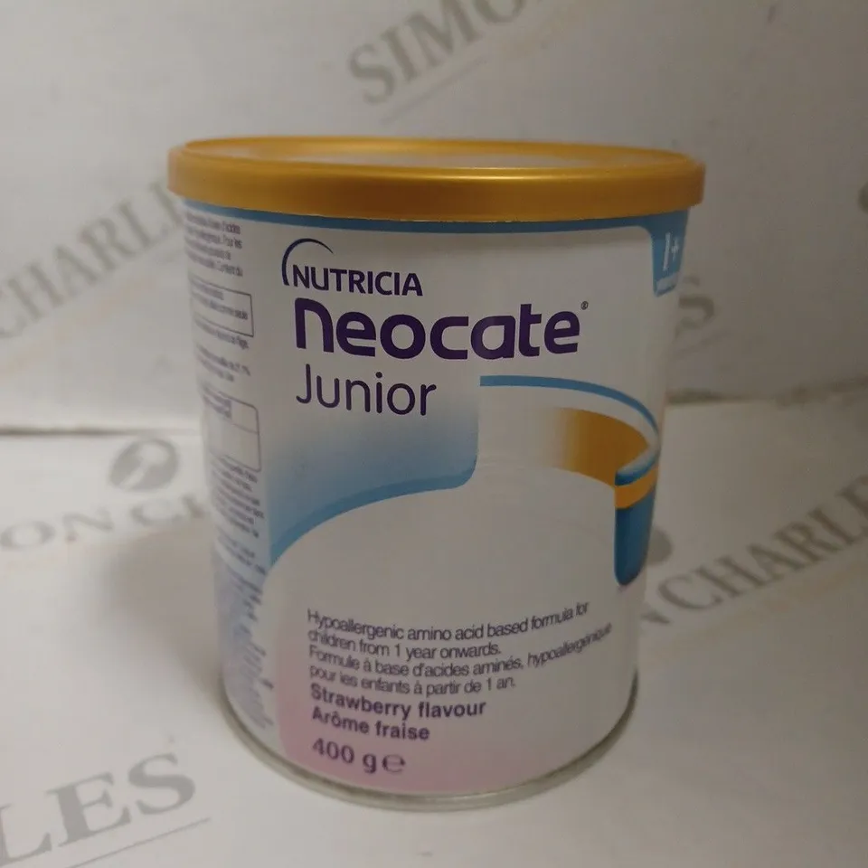SEALED NUTRICIA NEOCATE JUNIOR HYPOALLERGENIC AMINO ACID BASED POWDER - 400G - STRAWBERRY 	