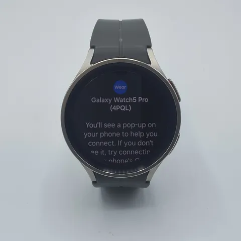 UNBOXED SAMSUNG GALAXY WATCH 5 PRO 45MM WITH GREY RUBBER STRAP - SM-R920