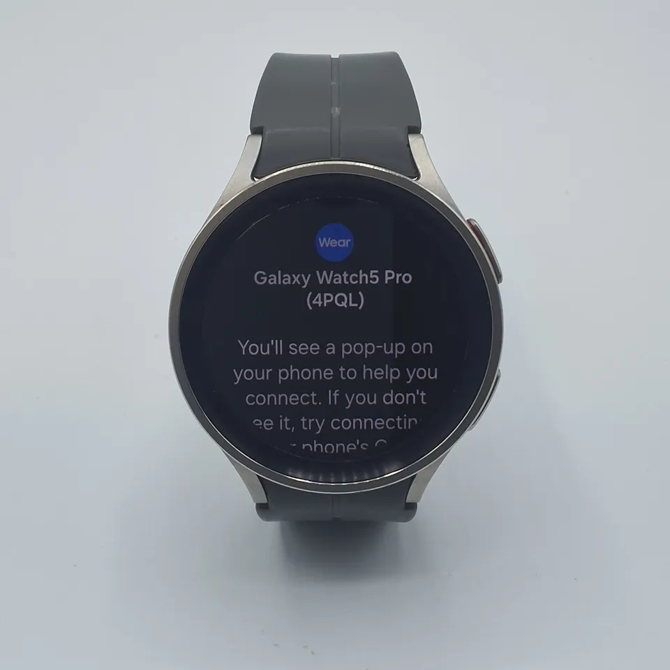 UNBOXED SAMSUNG GALAXY WATCH 5 PRO 45MM WITH GREY RUBBER STRAP - SM-R920