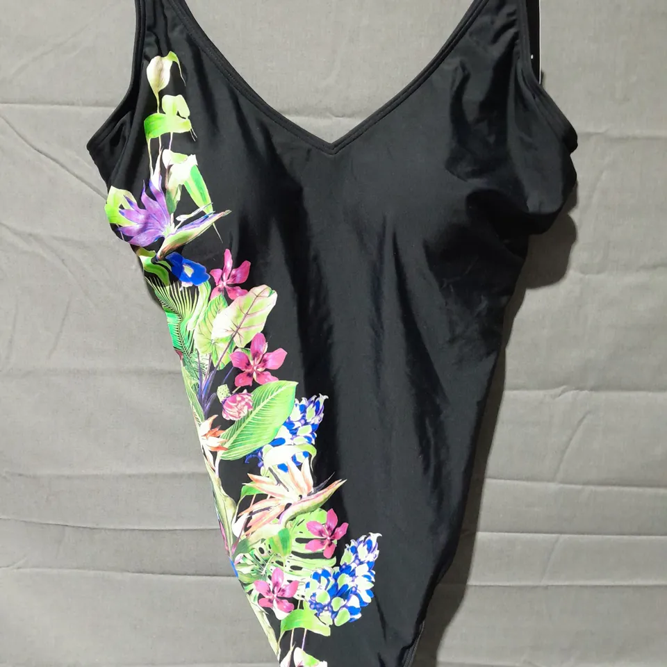 POUR MOI ST LUCIA SCOOP NECK CONTROL SWIMSUIT TROPICAL SIZE 18 