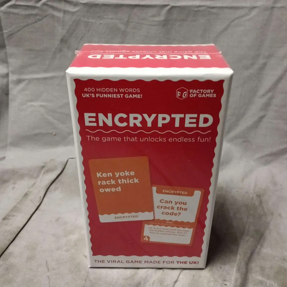 BOXED AND SEALED FACTORY OF GAMES ENCRYPTED GAME