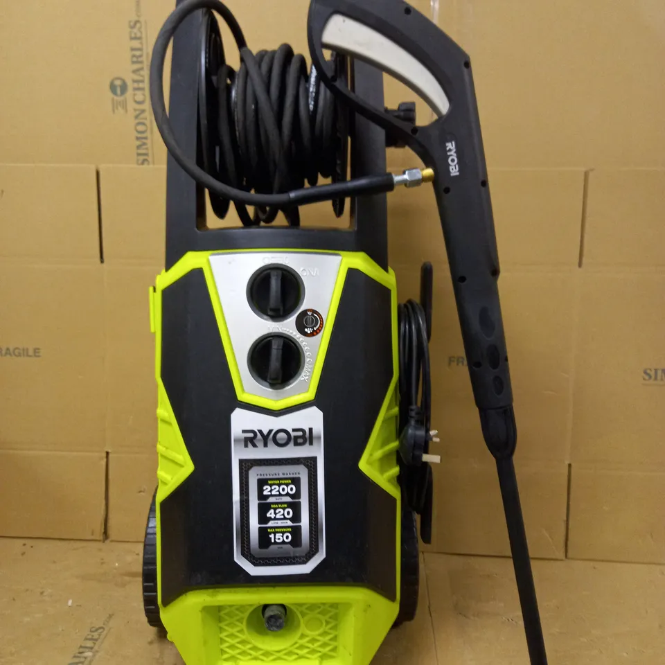 RYOBI RPW150XRB CORDED PRESSURE WASHER - COLLECTION ONLY