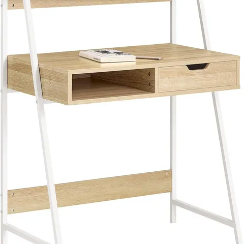 BOXED SOBUY HOME OFFICE TABLE DESK COMPUTER DESK WITH STORAGE SHELF - WOOD (1 BOX)