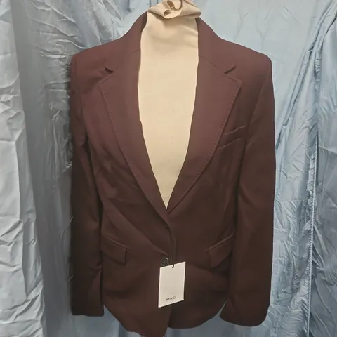 MANGO BLAZER JACKET β BURGUNDY/BROWN β MENβS β SIZE S/M
