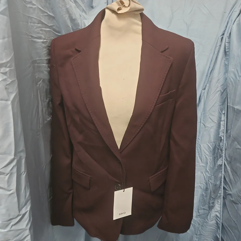MANGO BLAZER JACKET – BURGUNDY/BROWN – MEN’S – SIZE S/M