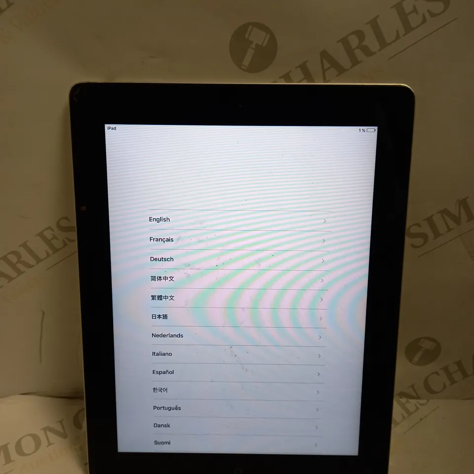 APPLE IPAD MODEL: A1395