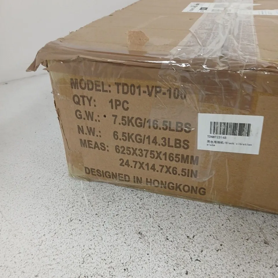VIBRATION PLATE – TD01-VP-100, BOXED