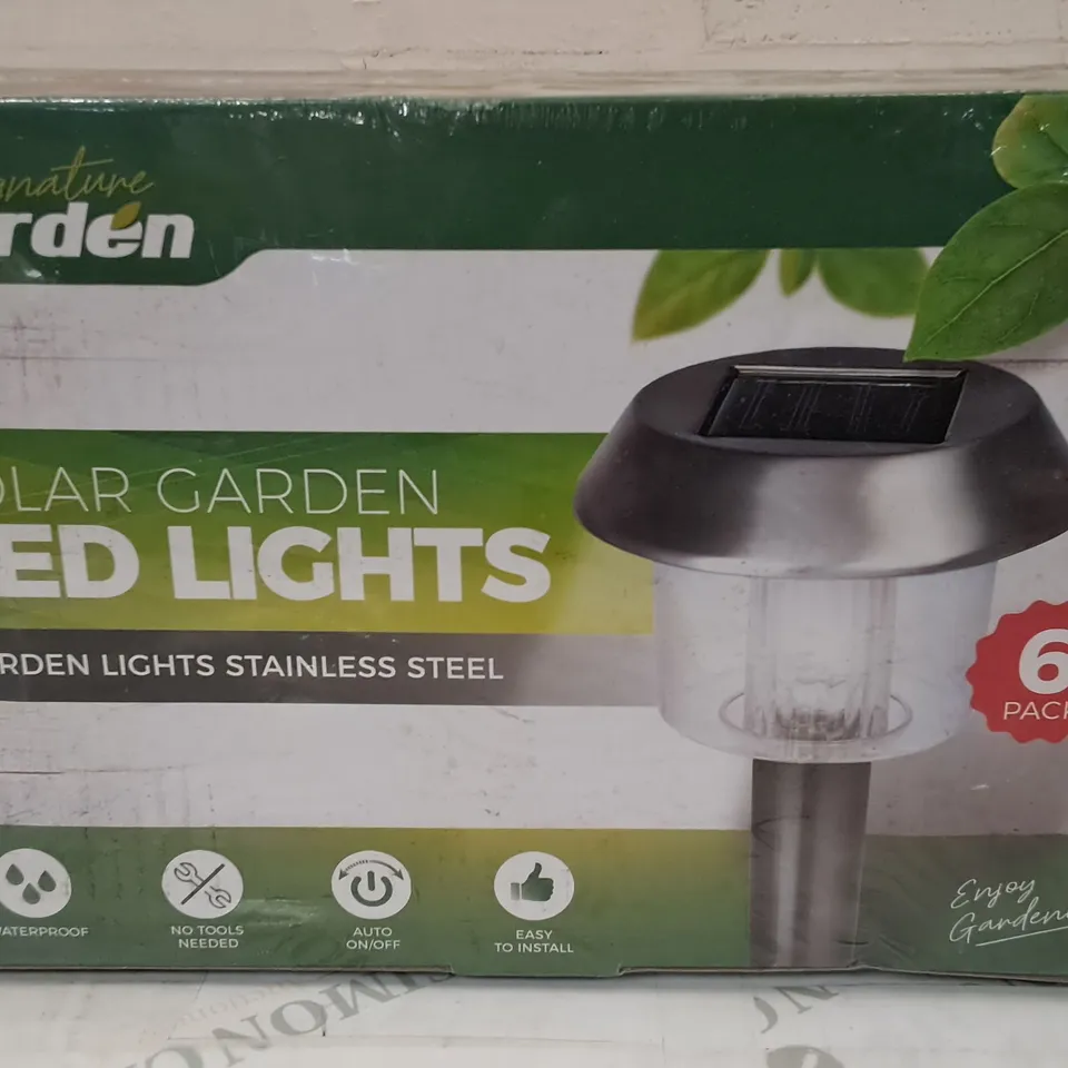 SEALED SOLAR GARDEN LED LIGHTS 6-PACK