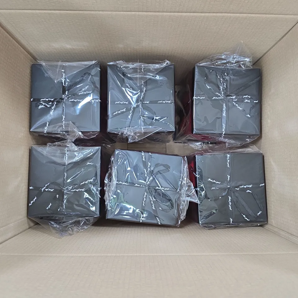 BOX OF 6 RED ROSE BEAR WITH RIBBON 25CM - COLLECTION ONLY