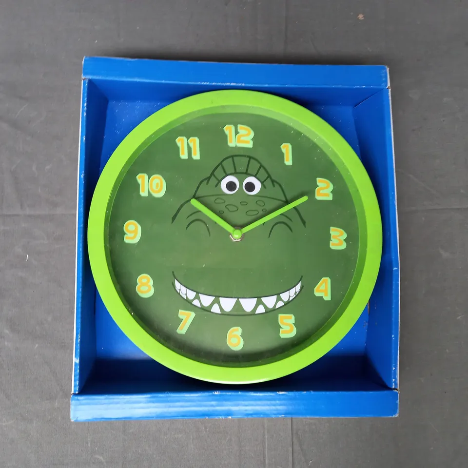 DISNEY PIXAR TOY STORY 4 CIRCULAR CLOCK - REX - COLLECTION ONLY