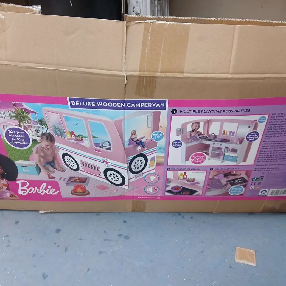 BOXED BARBIE DELUXE WOODEN CAMPERVAN - COLLECTION ONLY RRP £100