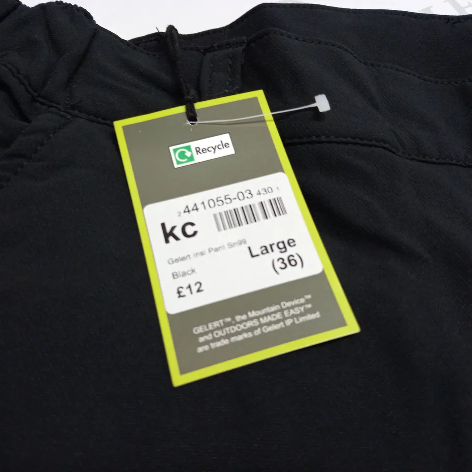 GELERT INSULATED PANTS IN BLACK - LARGE