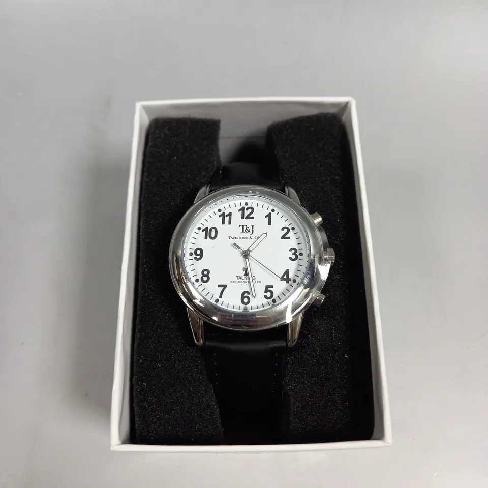 BOXED TAVISTOCK & JONES WHITE DIAL WATCH 