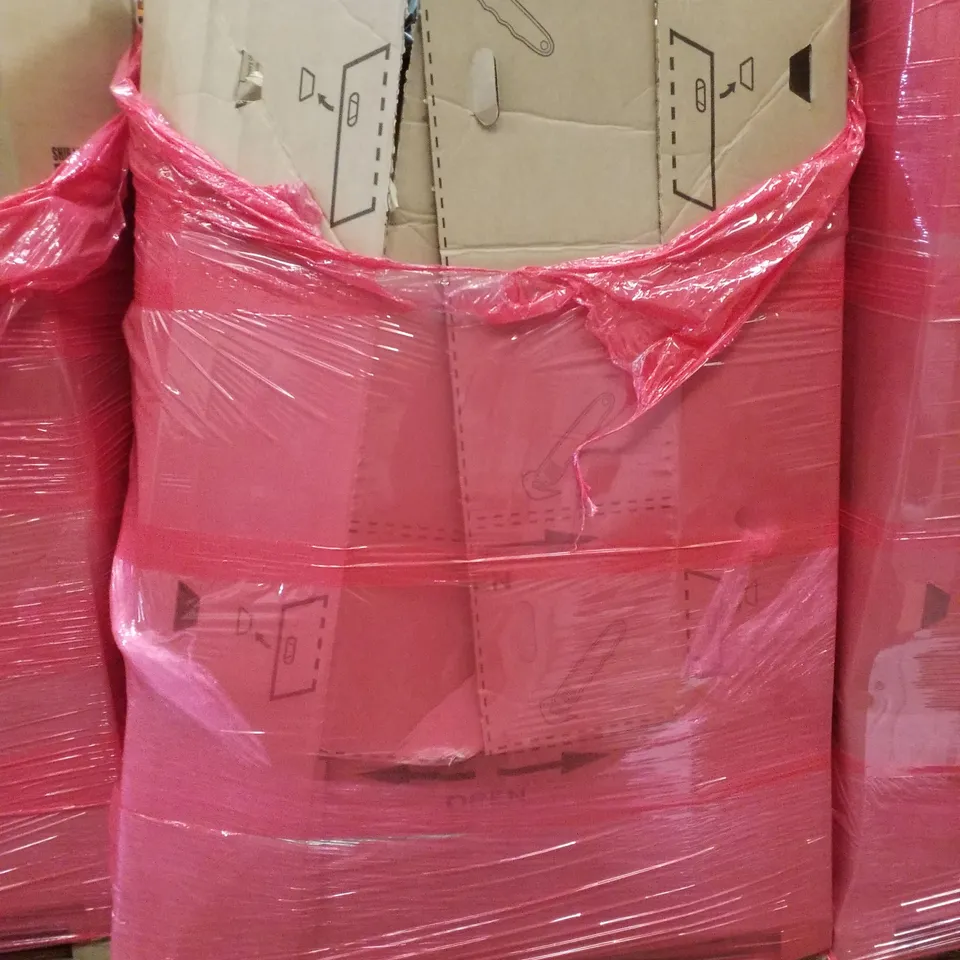 PALLET CONTAINING ASSORTED PRODUCTS INCLUDING SHOWER NICHE, CAST IRON GRIDDLE, PORTABLE BED RAILS, MOUNTING ADAPTOR & TRUNKI KIDS SUITCASE