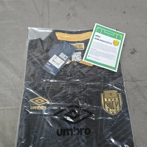 UMBRO MKE ANKARAGÜCÜ FOOTBALL SHIRT – MEN'S MEDIUM (M) – BLACK