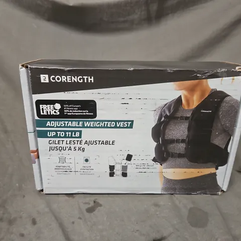 BOXED CORENGHT ADJUSTABLE WEIGHTED VEST