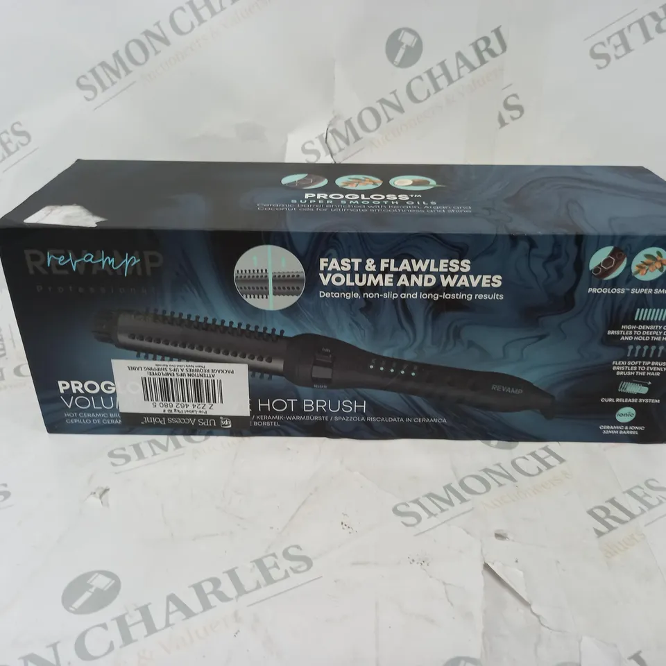 BOXED REVAMP PROGLOSS VOLUME AND WAVE HOT BRUSH 