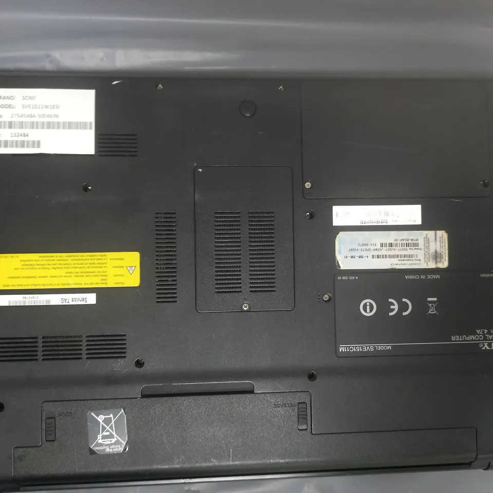 SONY SVE1511W1E 15 INCH I5-2450M 2.50GHZ