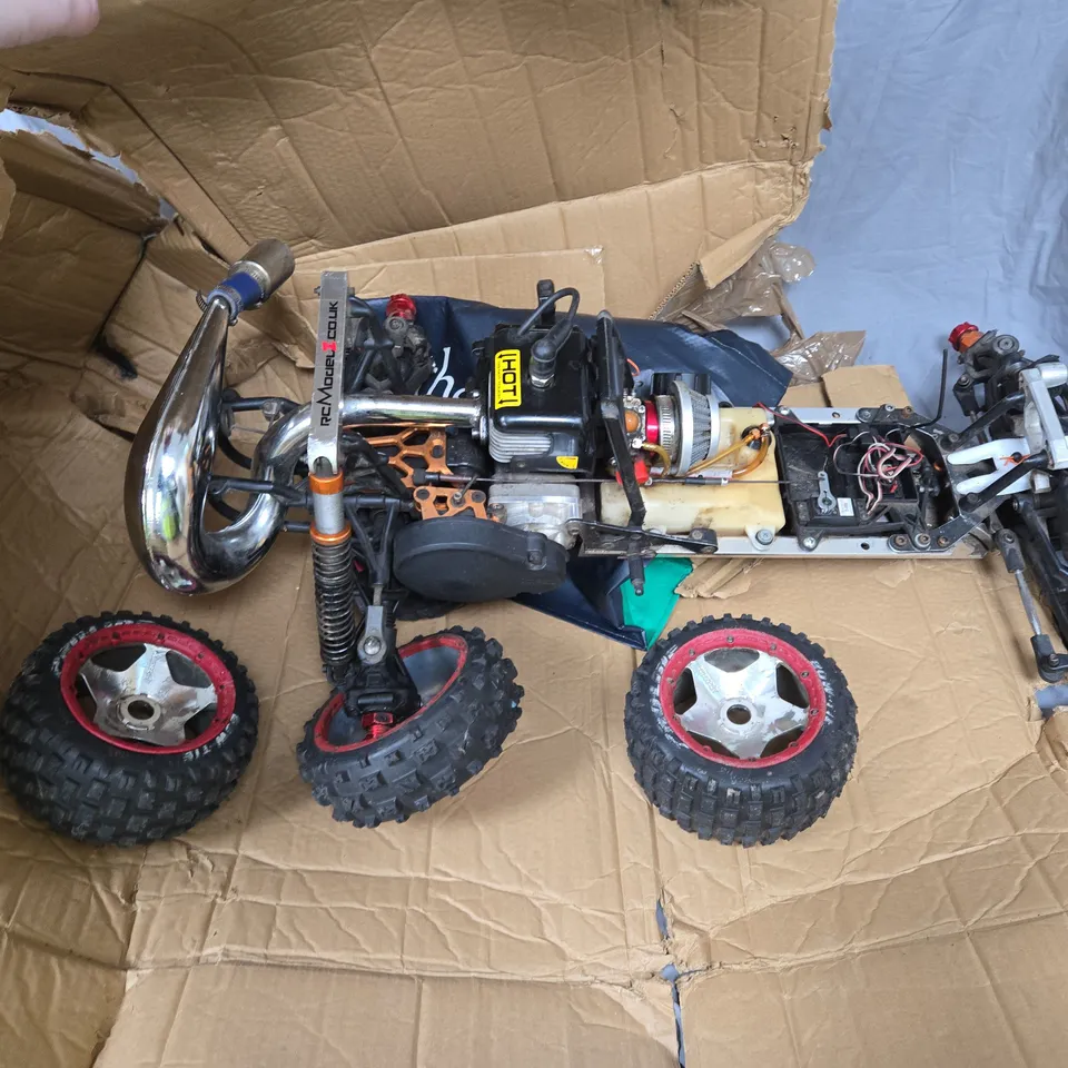 RC NITRO CAR CHASSIS BUGGY – OFF-ROAD, NEEDS ASSEMBLY