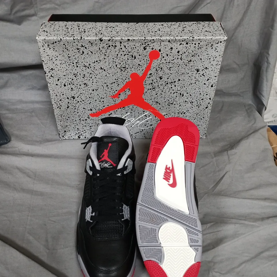 NIKE AIR JORDAN SNEAKERS – BLACK/RED, WITH BOX - UK 8.5
