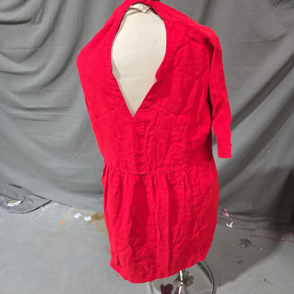 SEASALT CORNWALL RED DRESS – UK 12 (US 8, EUR 40)