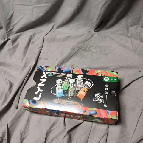 LYNX THE FRAGRANCE SQUAD 5X PACK BODY SPRAYS SET – BOXED .