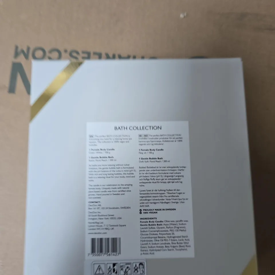 DEODOC BATH COLLECTION – FEMALE BODY CANDLE + GENTLE BUBBLE BATH