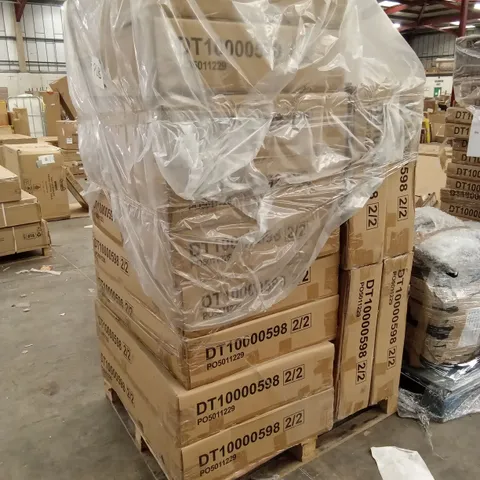 PALLET OF ASSORTED INCOMPLETE DESIGNER FURNITURE PARTS AND PIECES 