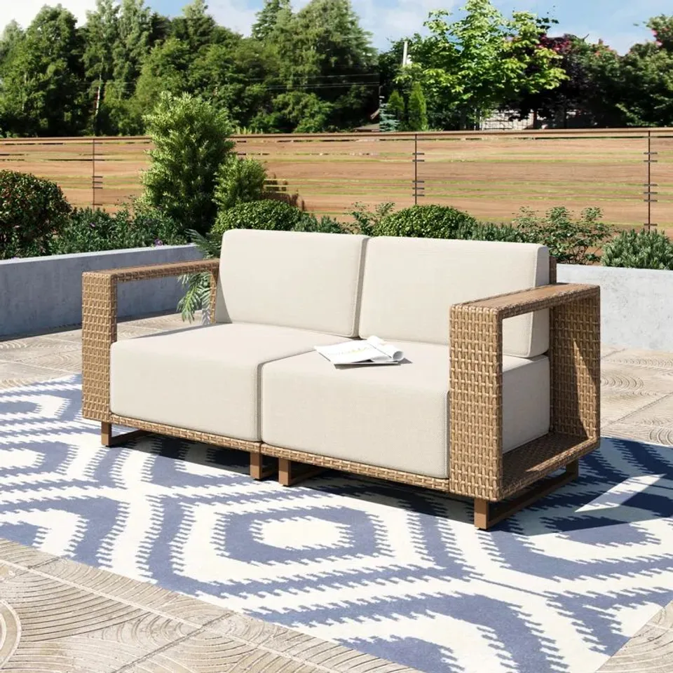 BOXED RATTAN LEFT AND RIGHT ARM REST (1 BOX)