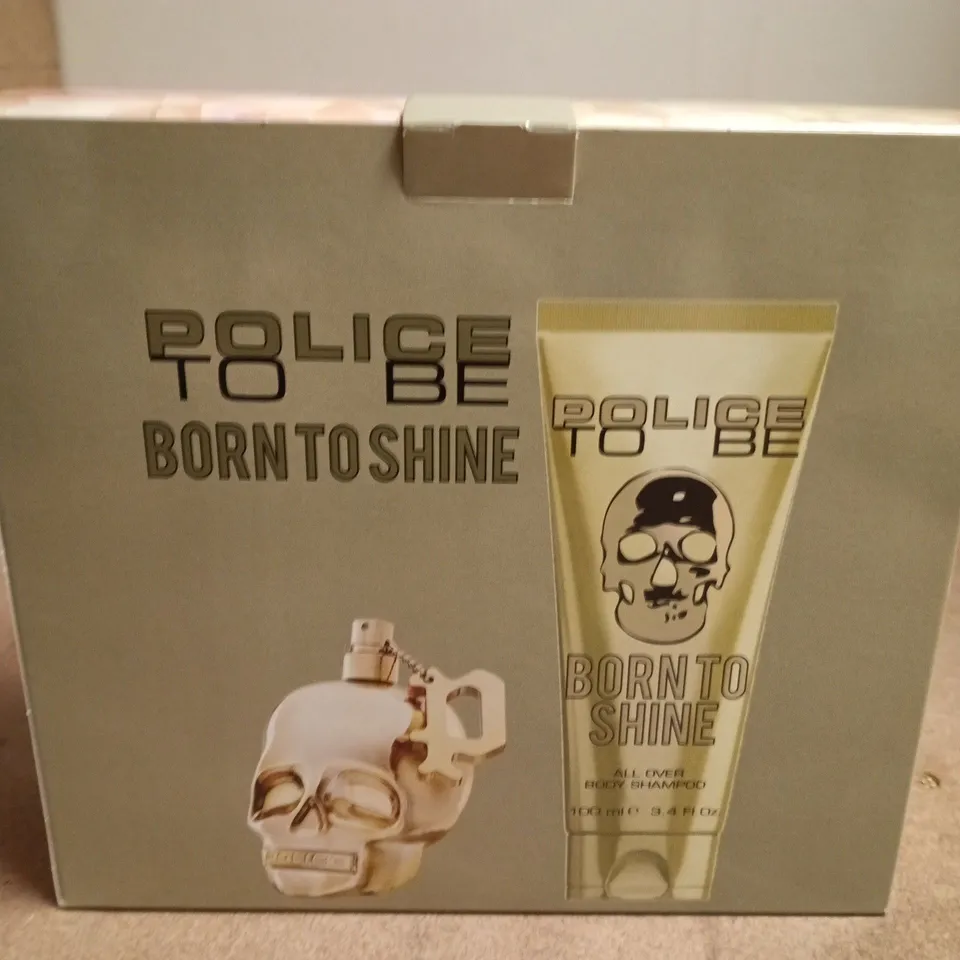 POLICE TO BE BORN TO SHINE GIFT SET – EAU DE TOILETTE FOR MEN 100ML + ALL-OVER BODY SHAMPOO 100ML