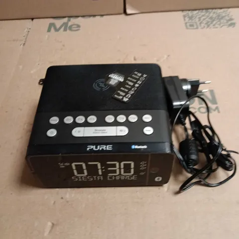 PURE SIESTA CHARGE DIGITAL ALARM CLOCK RADIO WITH BLUETOOTH