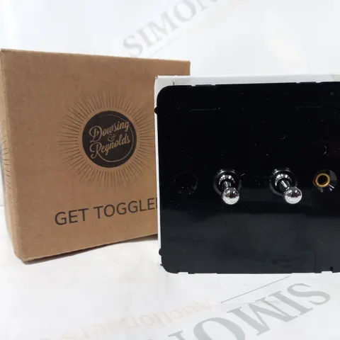 BOXED DOWSING & REYNOLDS 2 GANG TOGGLE SWITCH
