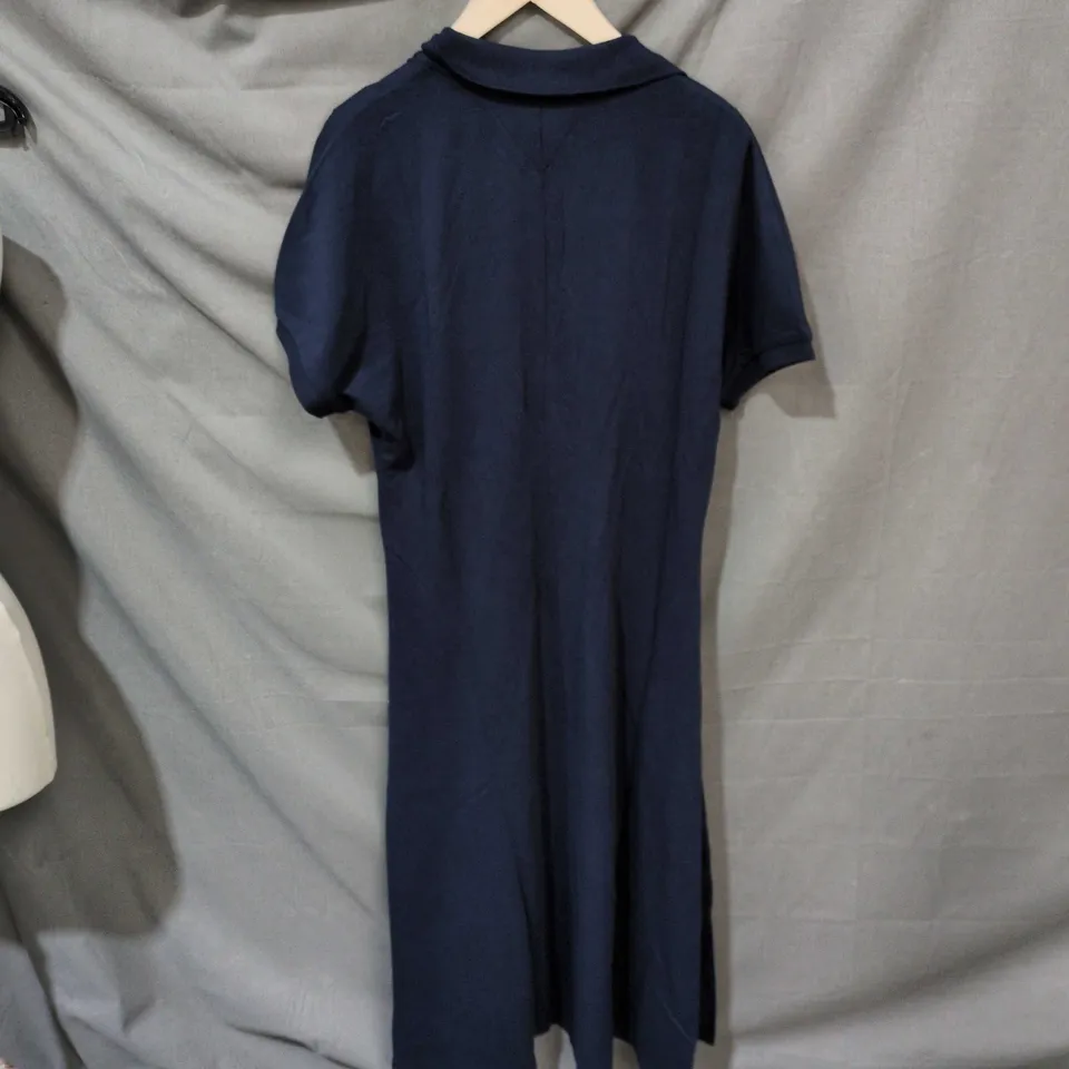 TOMMY HILFIGER NAVY SHORT-SLEEVE SHIRT DRESS – SIZE M