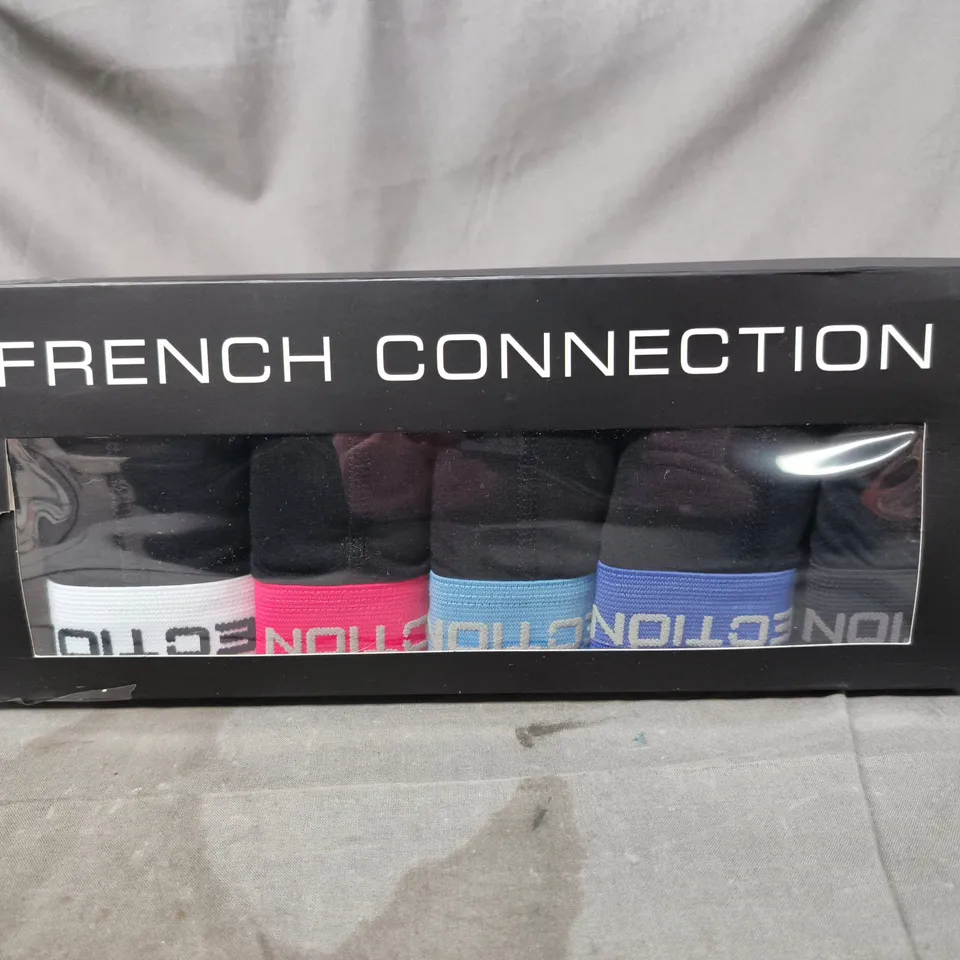 FRENCH CONNECTION 5-PACK BOXERS – MULTI-COLOUR – UK SIZE M