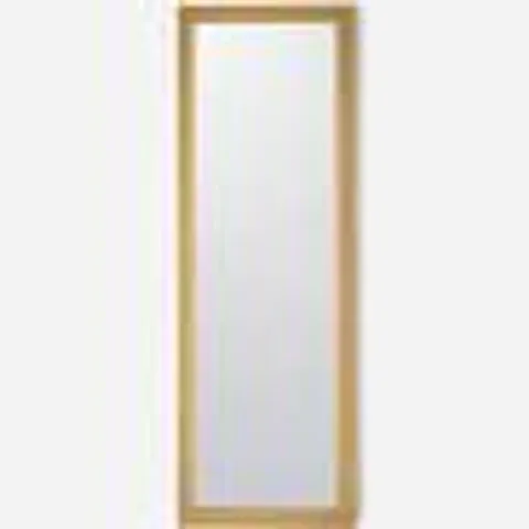 JD WILLIAMS LONG WALL MIRROR OAK (SMALL CHIP IN CORNER)