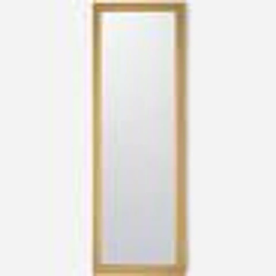 JD WILLIAMS LONG WALL MIRROR OAK (SMALL CHIP IN CORNER)