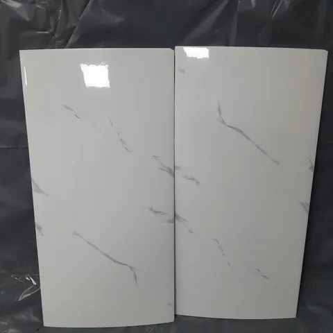 10 FAUX MARBLE DECOR TILES (30X60cm)