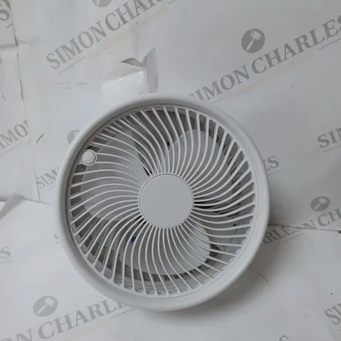 BELL & HOWELL OSCILLATING FOLDING RECHARGEABLE FAN, WHITE