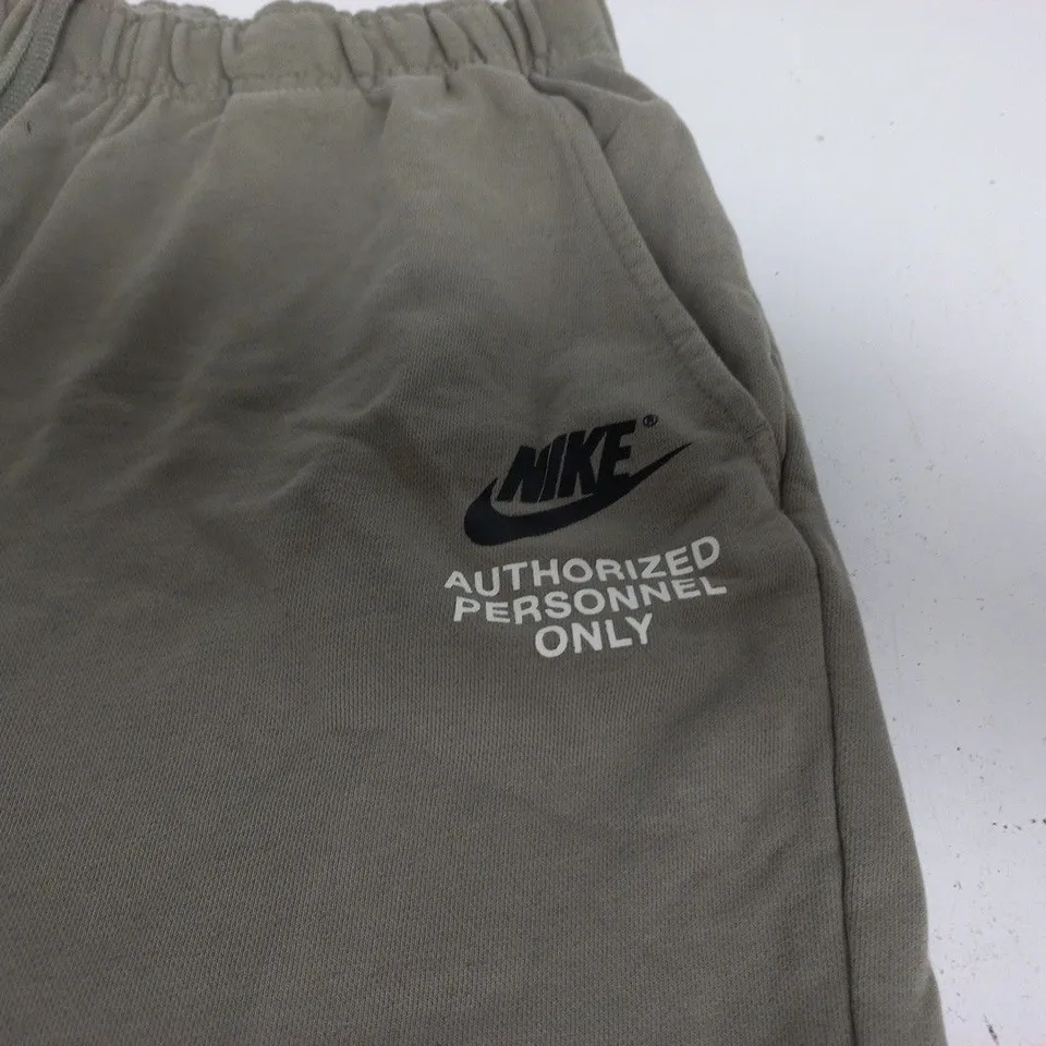 NIKE SHORTS – GREY, 'AUTHORIZED PERSONNEL ONLY' - SIZE M