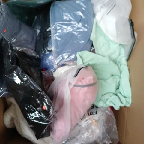APPROXIMATELY 20 ASSORTED CLOTHING PRODUCTS IN VARIOUS STYLES & SIZES TO INCLUDE PANTS, T-SHIRTS, DRESSES ETC