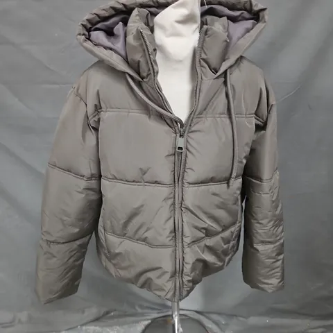 ZARA PADDED JACKET IN DARK KHAKI SIZE S