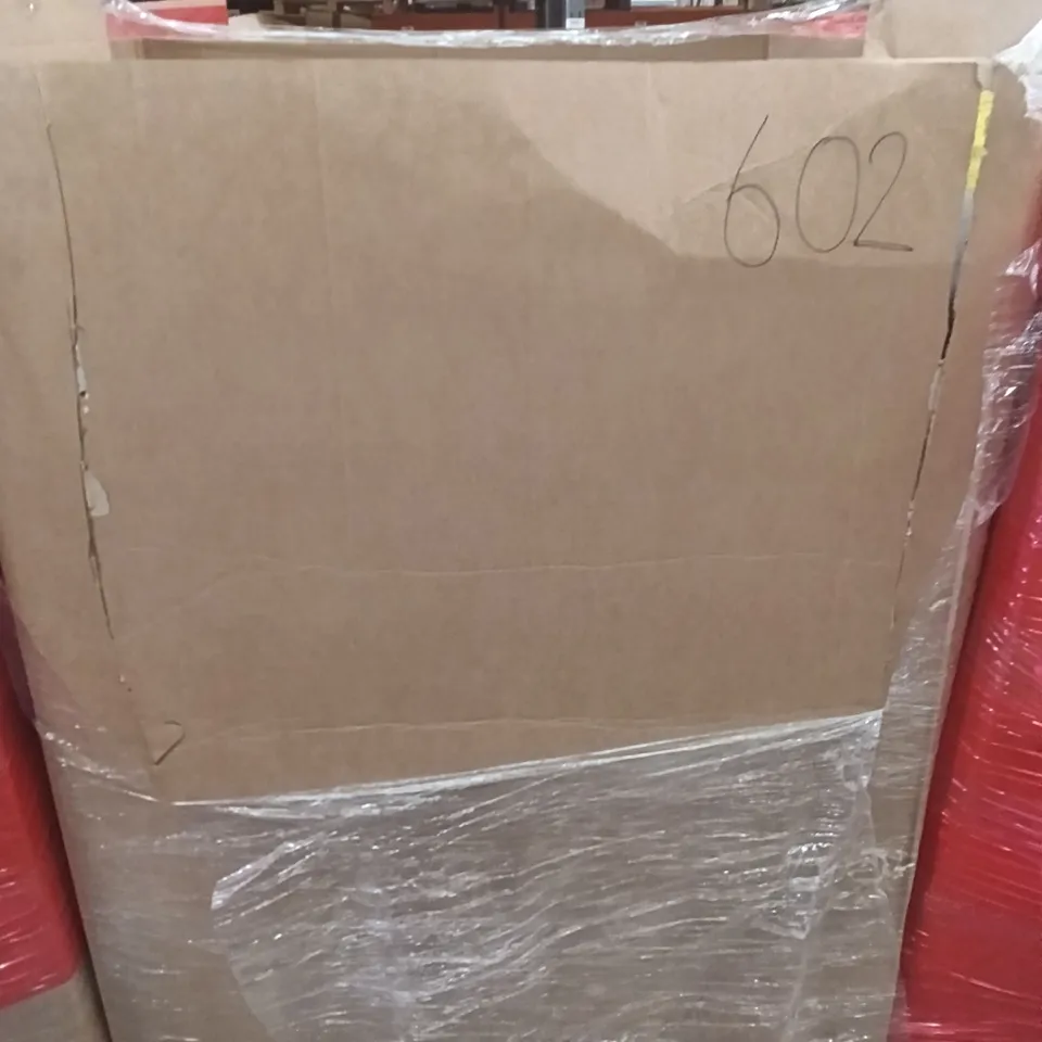 PALLET OF ASSORTED HOUSEHOLD GOODS AND PRODUCTS TO INCLUDE; BOXED FURNITURE ETC