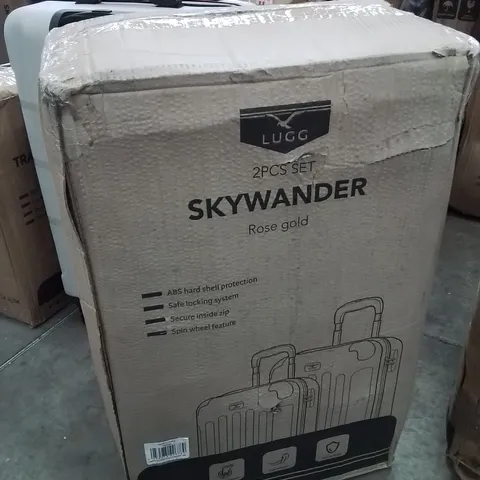 BOXED LUGG 3PCS SKYWANDER LUGGAGE SET -ROSE GOLD-