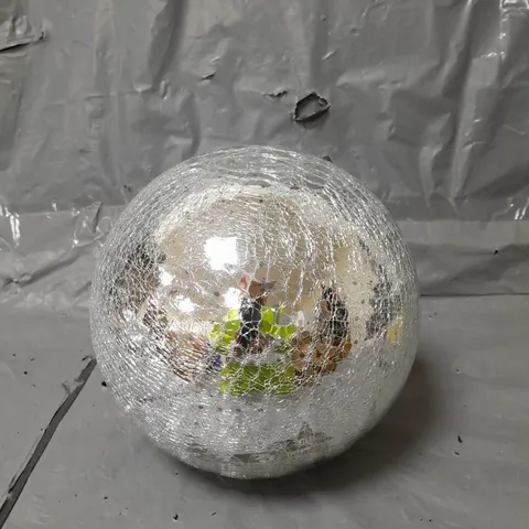 20CM BATTERY OPERATED LIT CRACKLE EFFECT BALL 