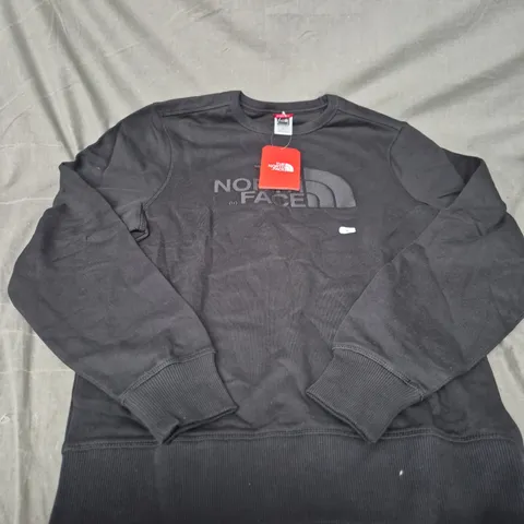 THE NORTH FACE MEN'S BLACK SWEATSHIRT – UK S (S/P) WITH TAG