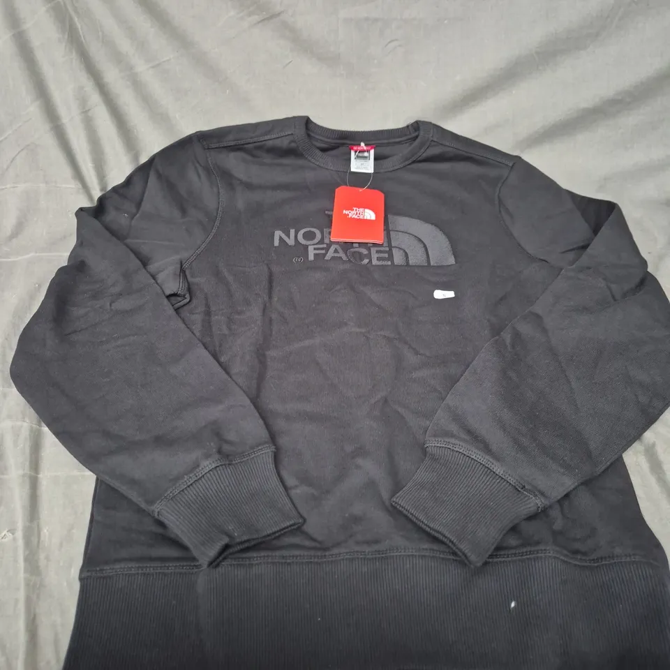 THE NORTH FACE MEN'S BLACK SWEATSHIRT – UK S (S/P) WITH TAG