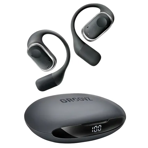 GROOVZ PLUS TRUE WIRELESS OPEN-EAR HEADPHONES W/ CHARGING CASE