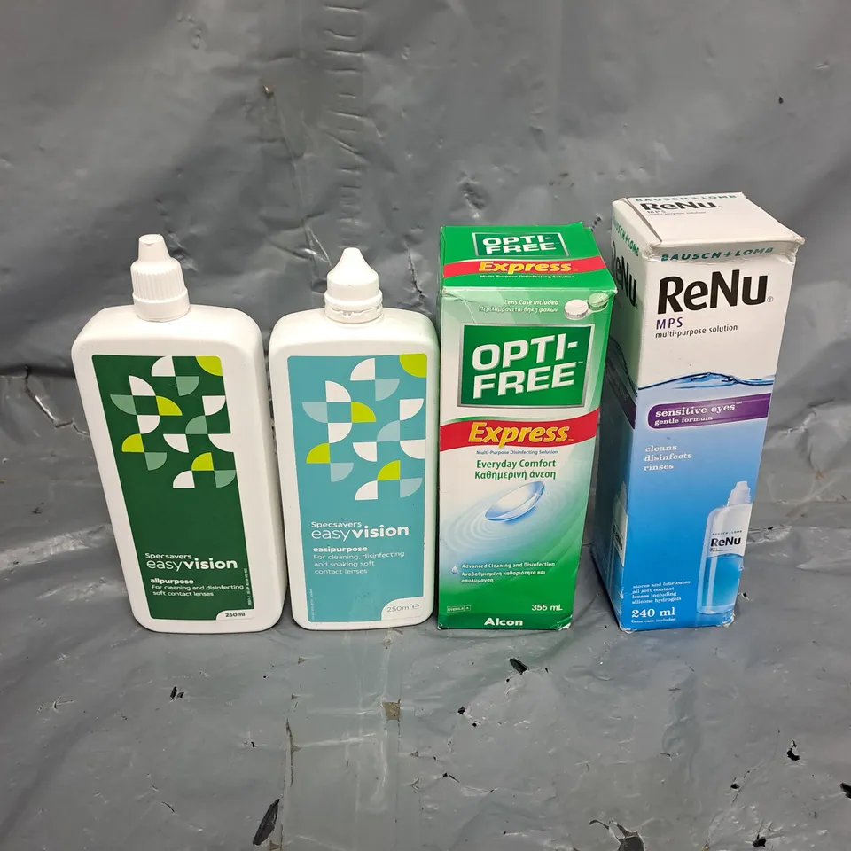 APPROXIMATELY 20 ASSORTED CONTACT LENS SOLUTIONS - COLLECTION ONLY